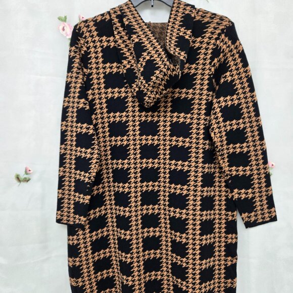 BELLDINI* OPEN FRONT CARDIGAN* COLOR: BLACK ALMOND* SIZE: 1X - Picture 7 of 12